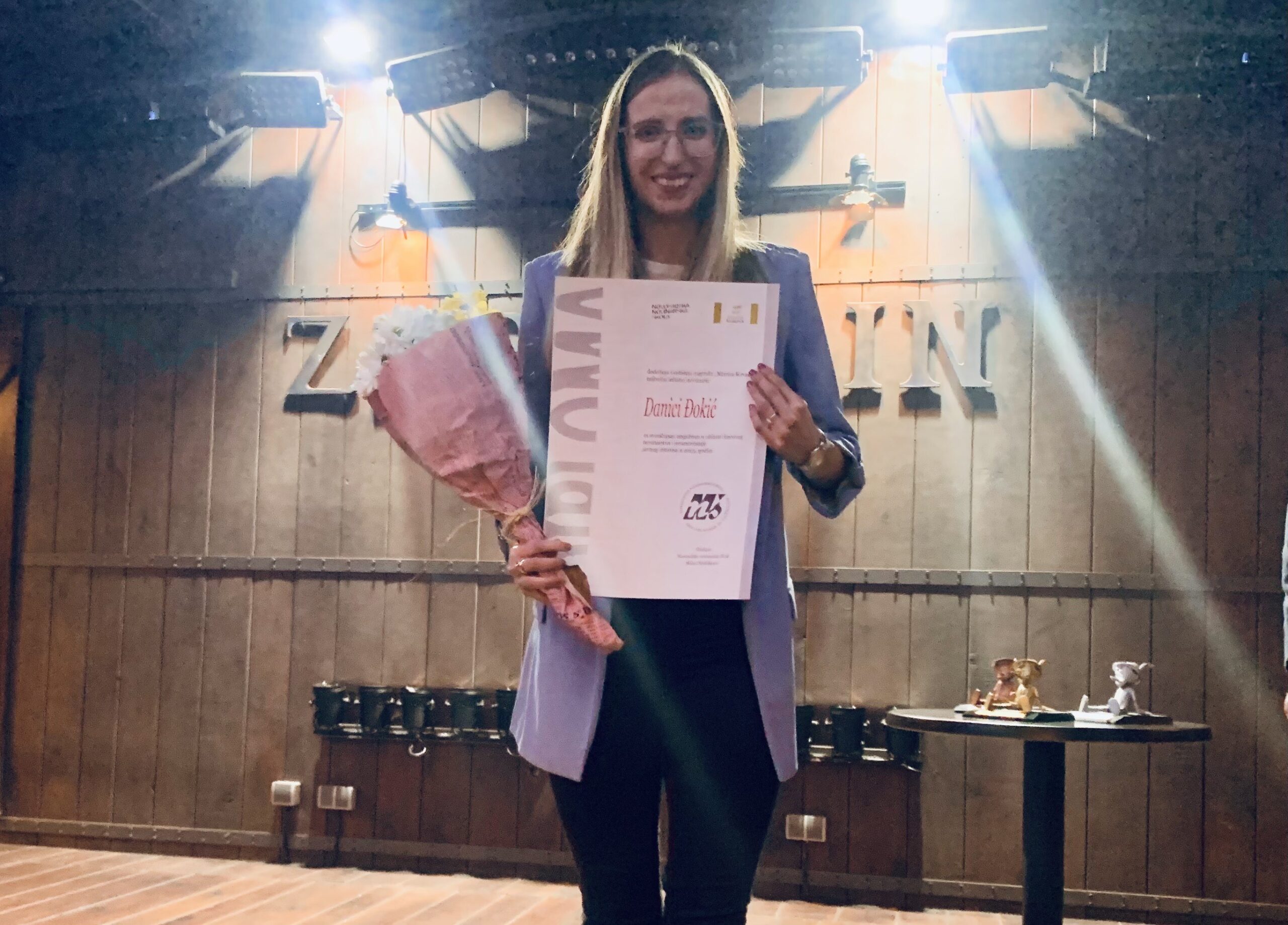 Danica Đokić dobila nagradu Novosadske škole novinarstva